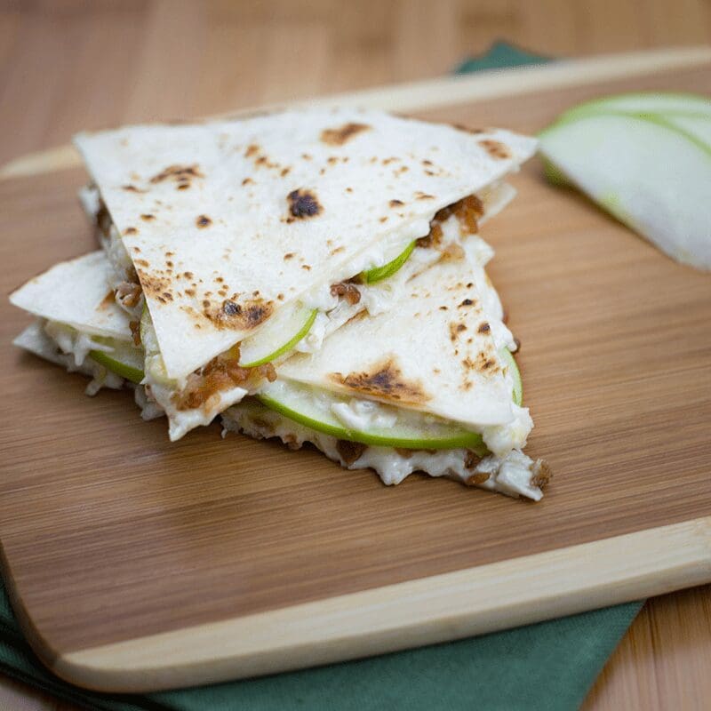 Bacon, Apples & Jalapeño Quesadilla