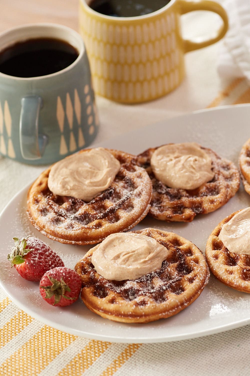 Cinnamon Roll Churro Waffles