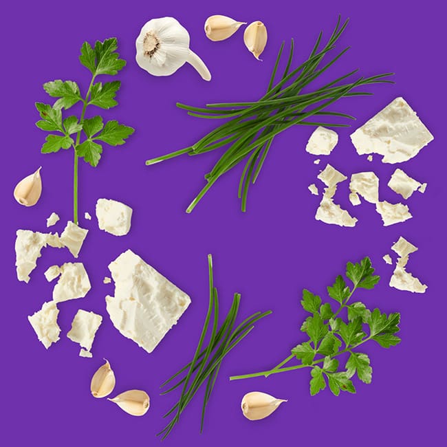 Garlic & Herb Feta Premium Dip-ingredients