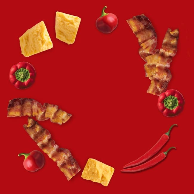 Spicy Cheddar & Bacon Premium Dip-ingredients